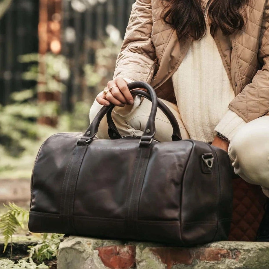 Perth Full-Grain Leather Weekender Bag para Mulher – alternate product view 2