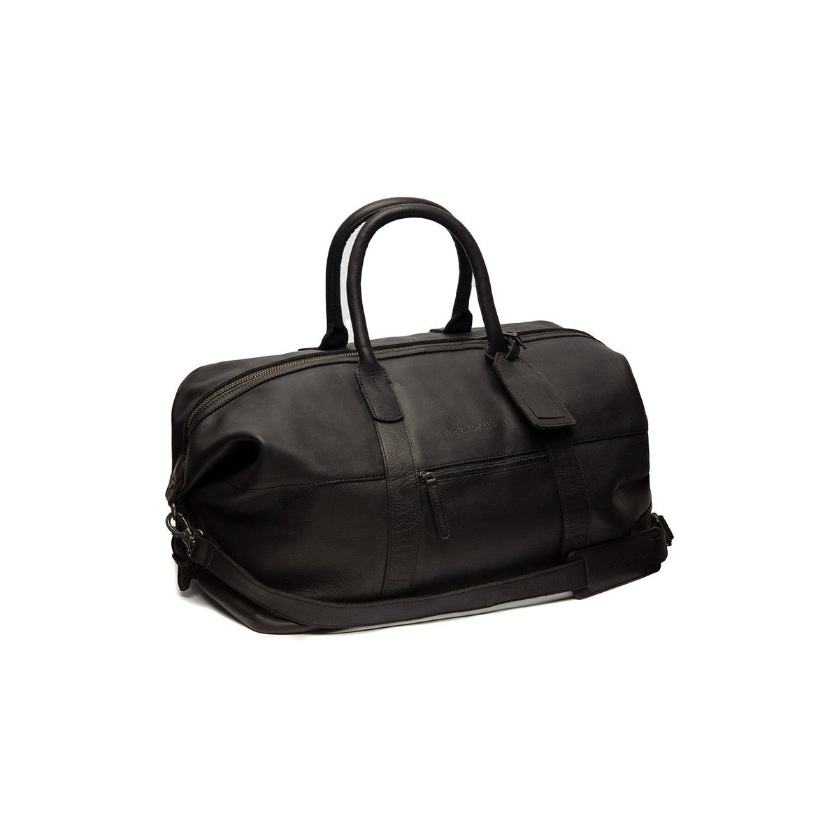 Portsmouth Full-Grain Leather Weekender Bag para Mulher in Classic 100% Full-Grain Leather - Full Exterior Front Profile View | Buy Online
