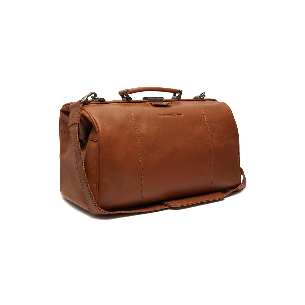 Texel Full-Grain Leather Weekender Bag para Mulher in Classic 100% Full-Grain Leather - Full Exterior Front Profile View | Buy Online