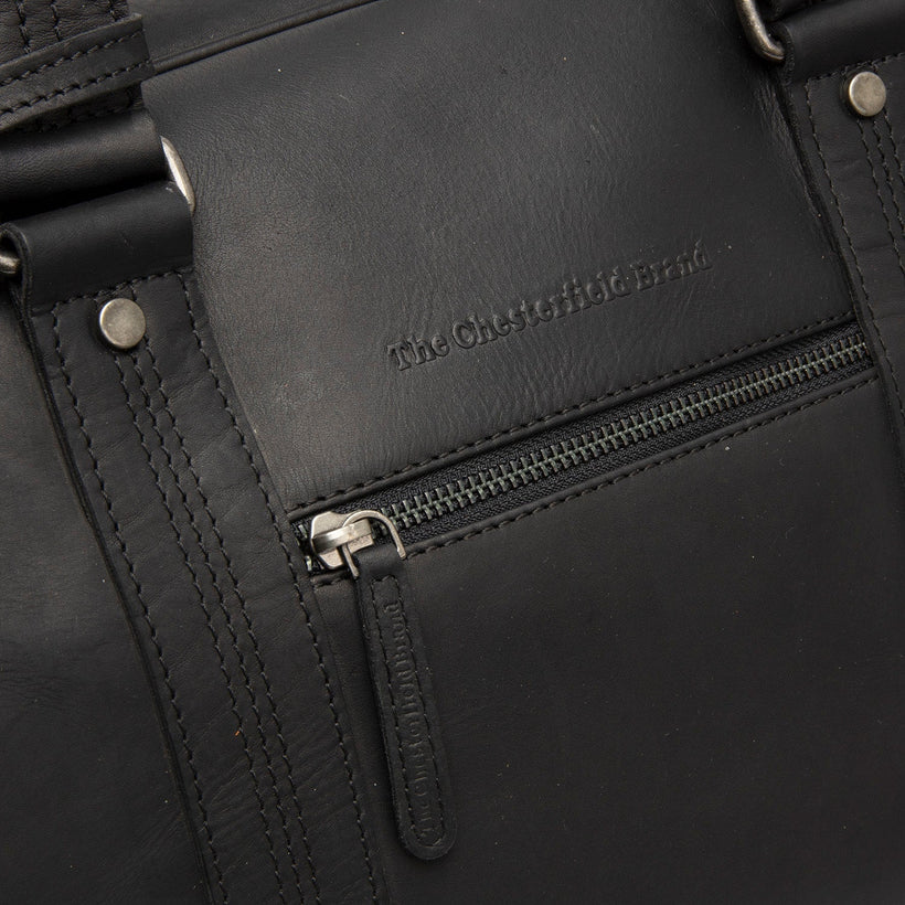Volenza Full-Grain Leather Weekender Bag para Mulher