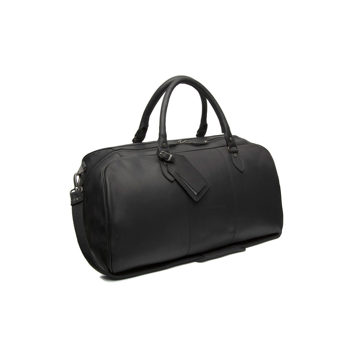 William Full-Grain Leather Weekender Bag para Mulher in Classic 100% Full-Grain Leather - Full Exterior Front Profile View | Buy Online