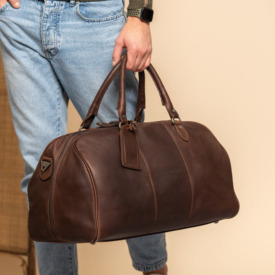 William Full-Grain Leather Weekender Bag para Mulher – alternate product view 2