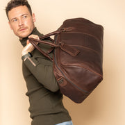 William Full-Grain Leather Weekender Bag para Mulher – alternate product view 3