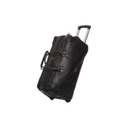 Leather Weekender Trolley Jayven para Mulher in Classic 100% Full-Grain Leather - Full Exterior Front Profile View | Buy Online