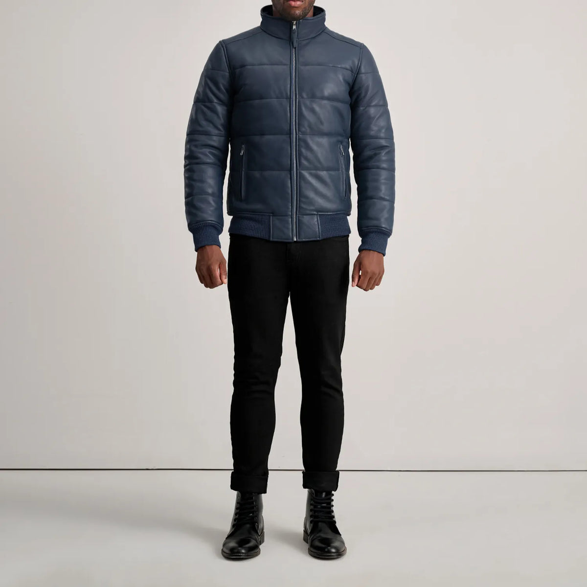 Lucas Blusão Bomber de Couro para Homem – alternate product view 3