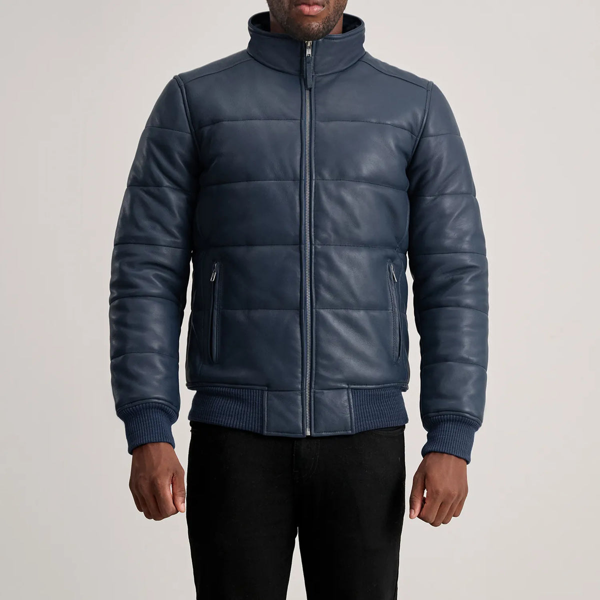 Lucas Blusão Bomber de Couro para Homem – alternate product view 4