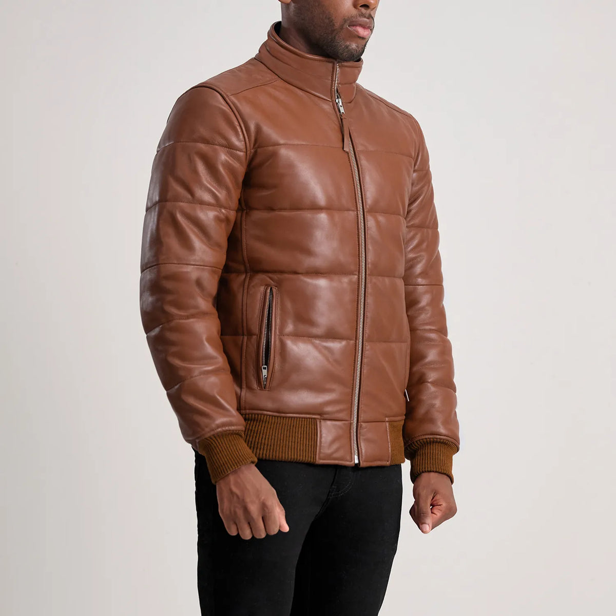 Lucas Blusão Bomber de Couro para Homem – alternate product view 2