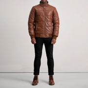Lucas Blusão Bomber de Couro para Homem – alternate product view 3