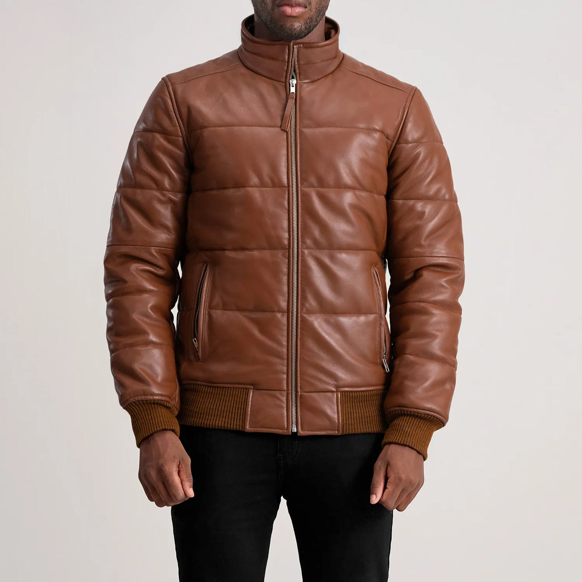 Lucas Blusão Bomber de Couro para Homem – alternate product view 4