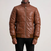 Lucas Blusão Bomber de Couro para Homem – alternate product view 4