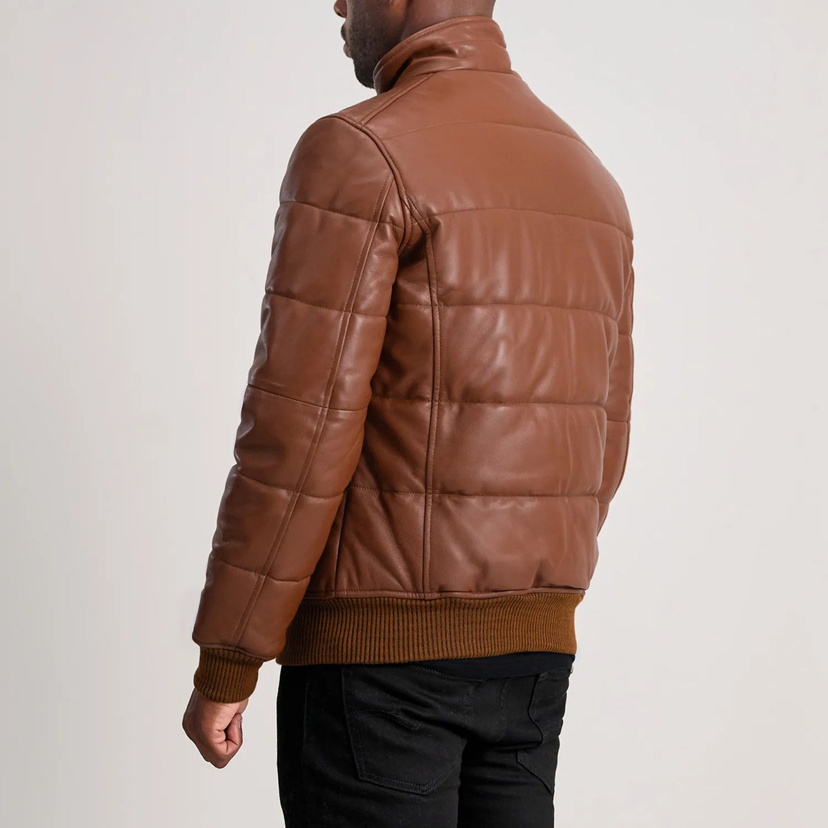 Lucas Blusão Bomber de Couro para Homem – alternate product view 5