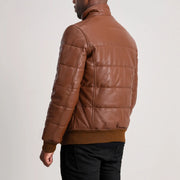Lucas Blusão Bomber de Couro para Homem – alternate product view 5