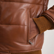 Lucas Blusão Bomber de Couro para Homem – alternate product view 6