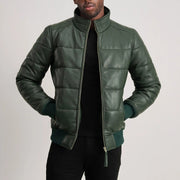 Lucas Blusão Bomber de Couro para Homem – alternate product view 1