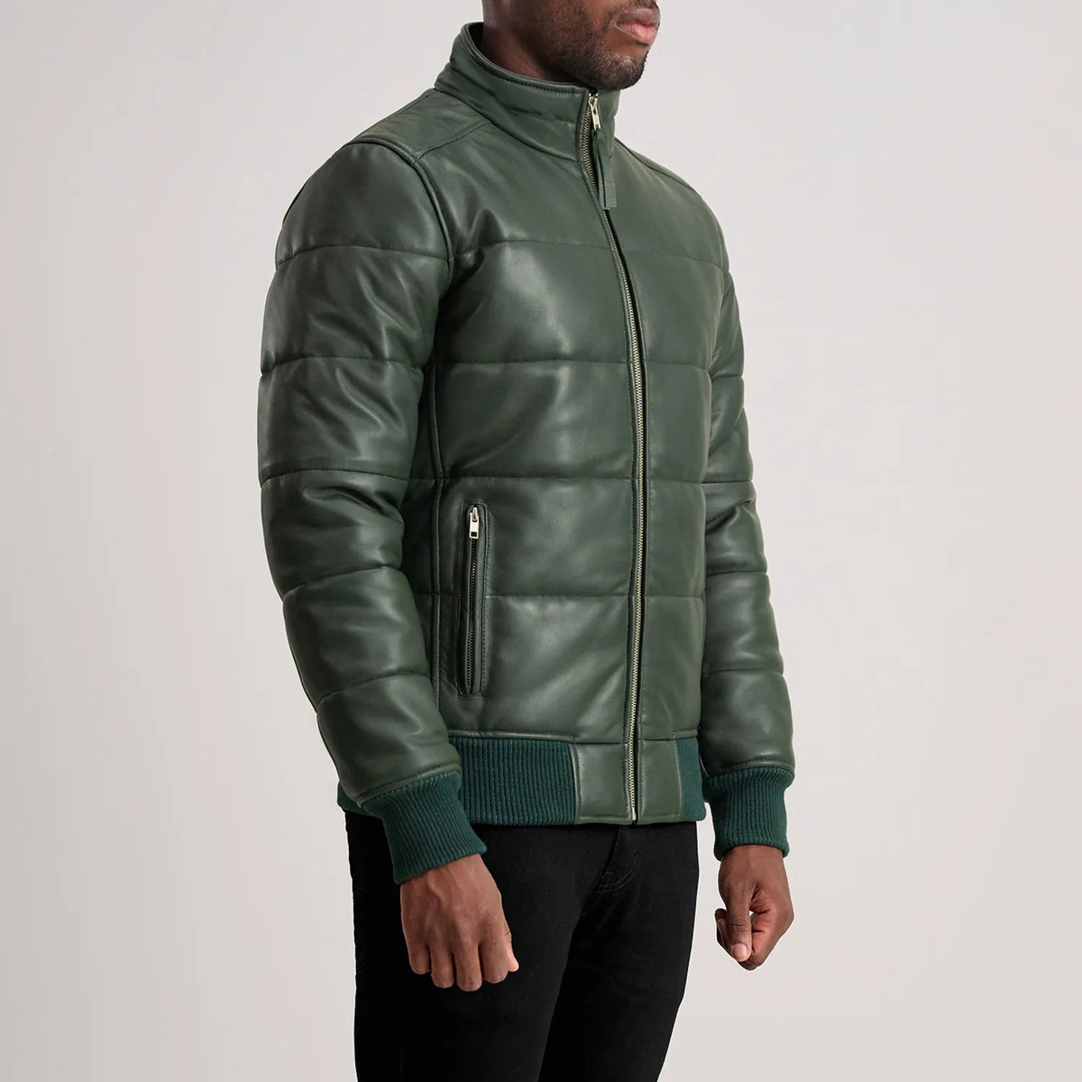 Lucas Blusão Bomber de Couro para Homem – alternate product view 2