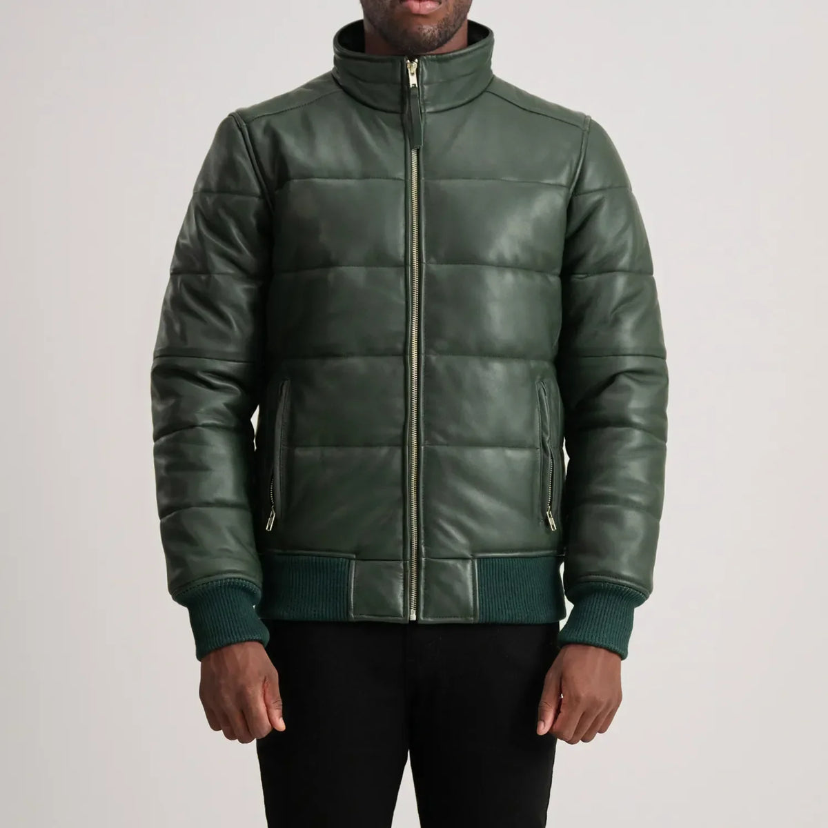 Lucas Blusão Bomber de Couro para Homem – alternate product view 4