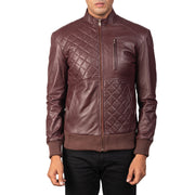 Moda Blusão Bomber de Couro para Homem – alternate product view 3