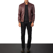 Moda Blusão Bomber de Couro para Homem – alternate product view 4