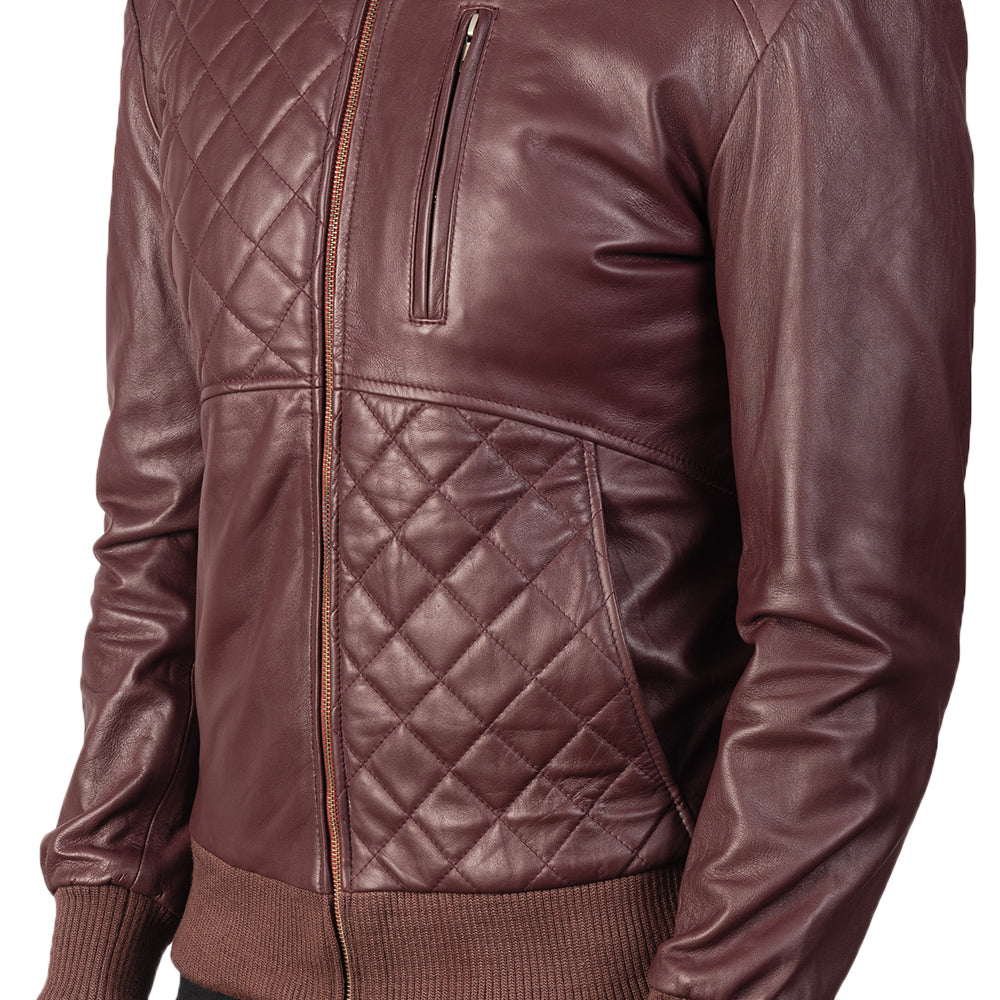 Moda Blusão Bomber de Couro para Homem – alternate product view 5