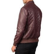 Moda Blusão Bomber de Couro para Homem – alternate product view 6