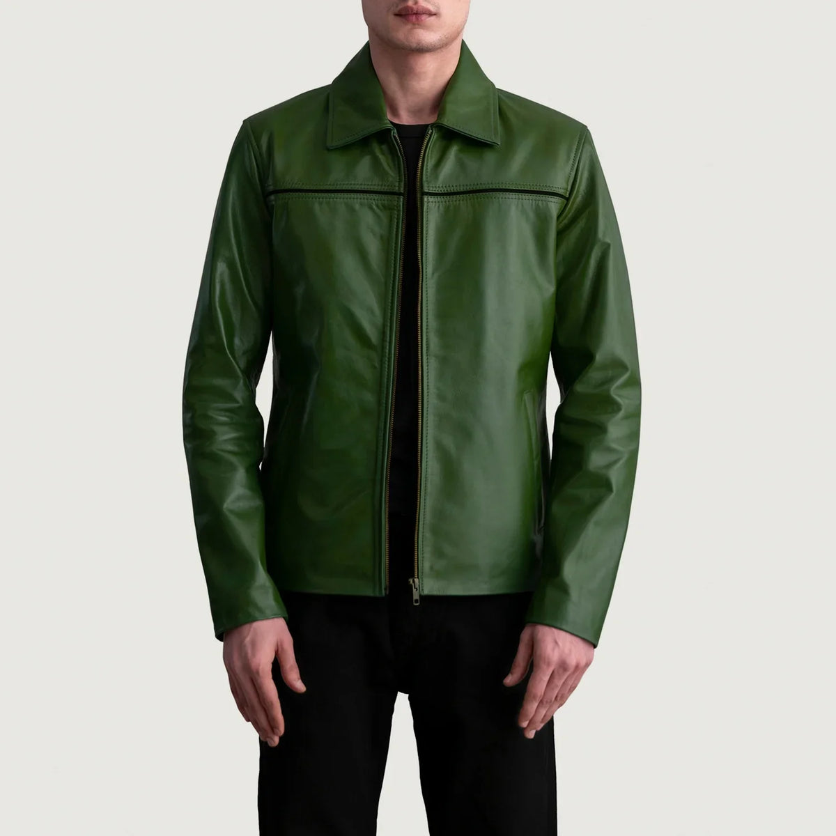 Mystical Blusão de Couro para Homem – alternate product view 1