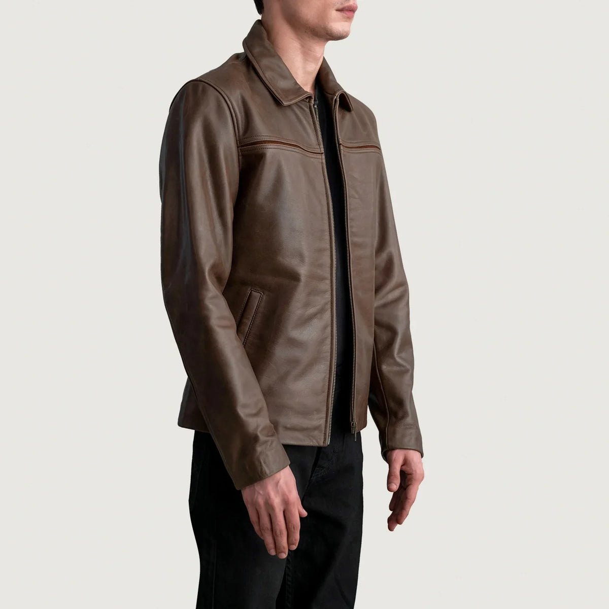 Mystical Blusão de Couro para Homem – alternate product view 2