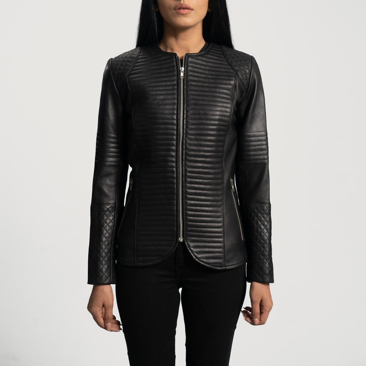 Nexi Acolchoado Blusão de Couro para Mulher – alternate product view 4