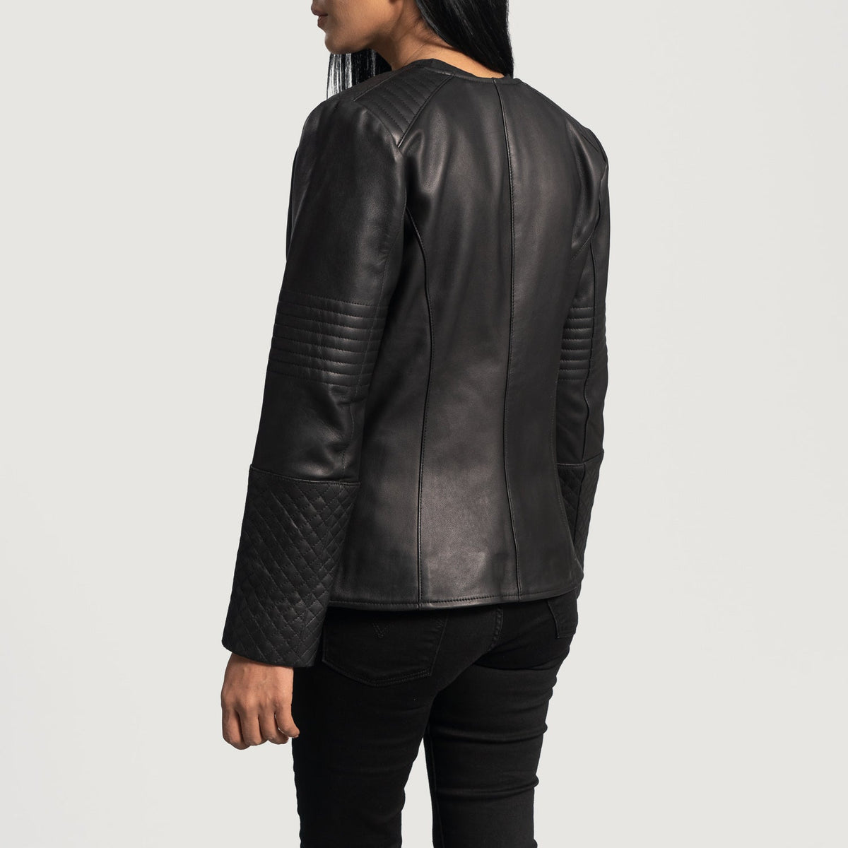 Nexi Acolchoado Blusão de Couro para Mulher – alternate product view 5