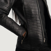 Nexi Acolchoado Blusão de Couro para Mulher – alternate product view 6