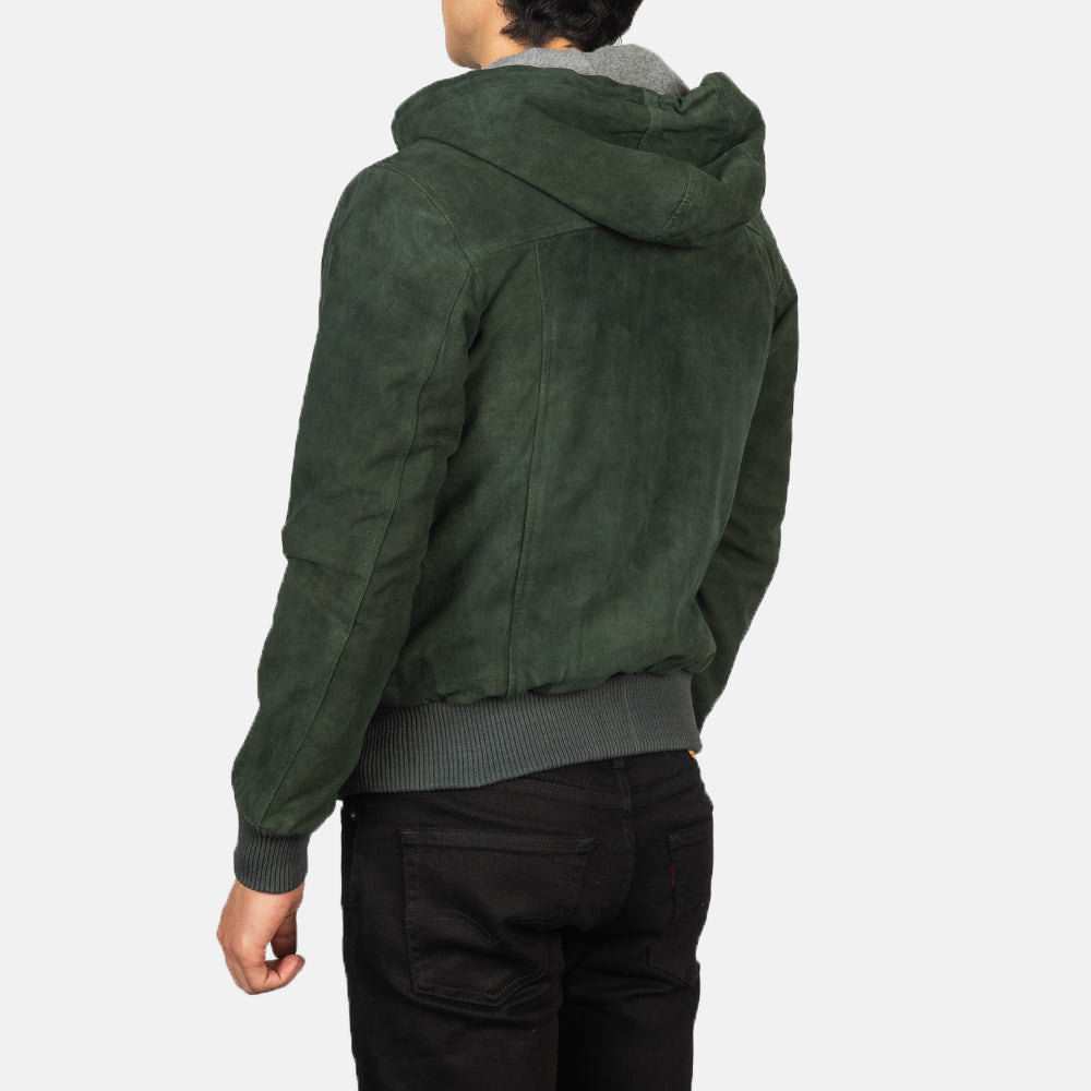Nintenzo Blusão Bomber de Couro para Homem – alternate product view 5