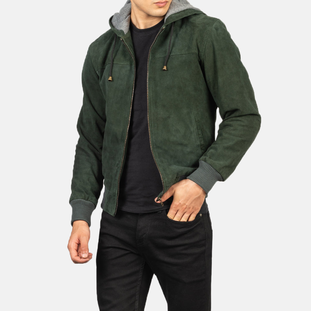 Nintenzo Blusão Bomber de Couro para Homem – alternate product view 6