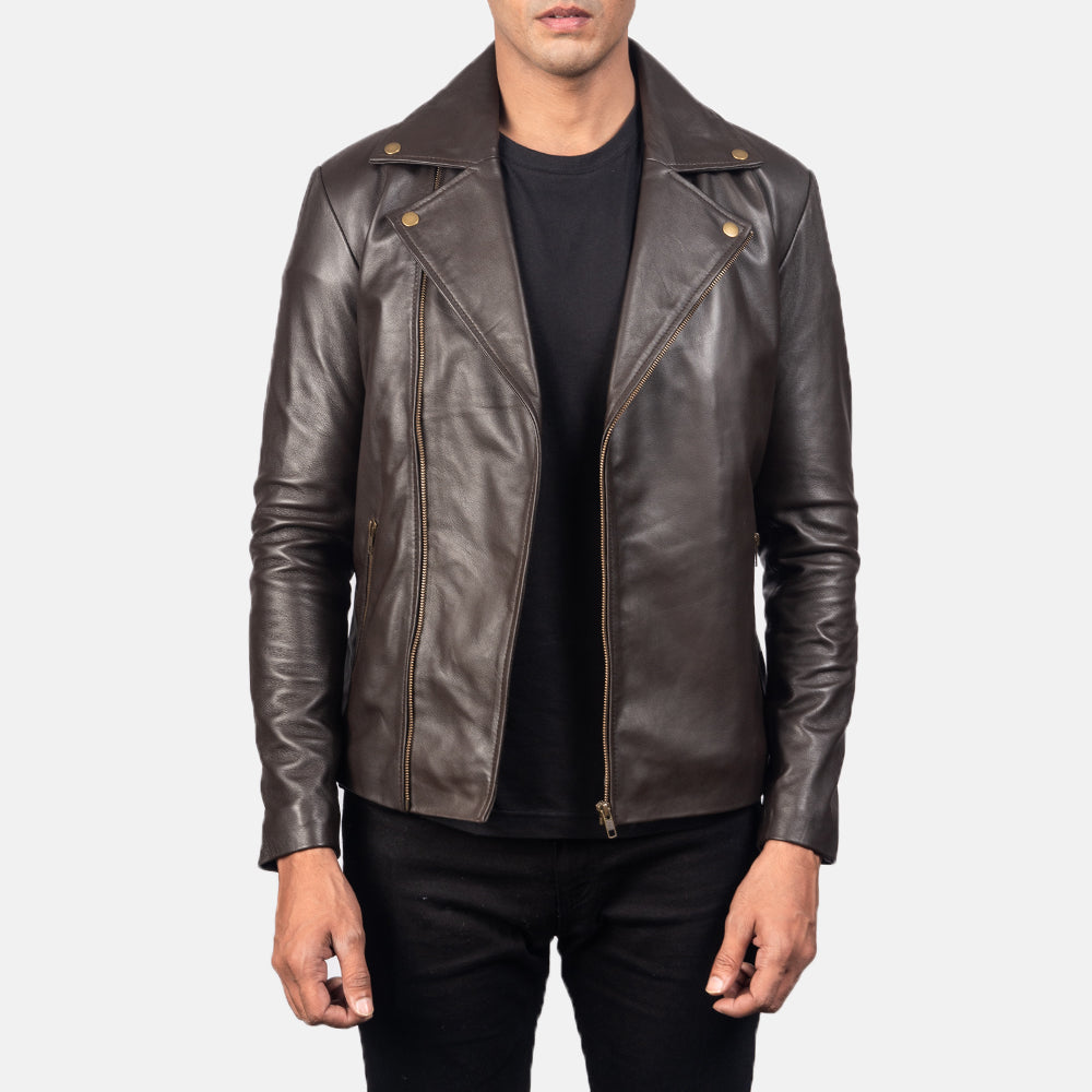 Noah Blusão Biker de Couro para Homem – alternate product view 1