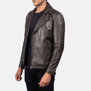 Noah Blusão Biker de Couro para Homem – alternate product view 2