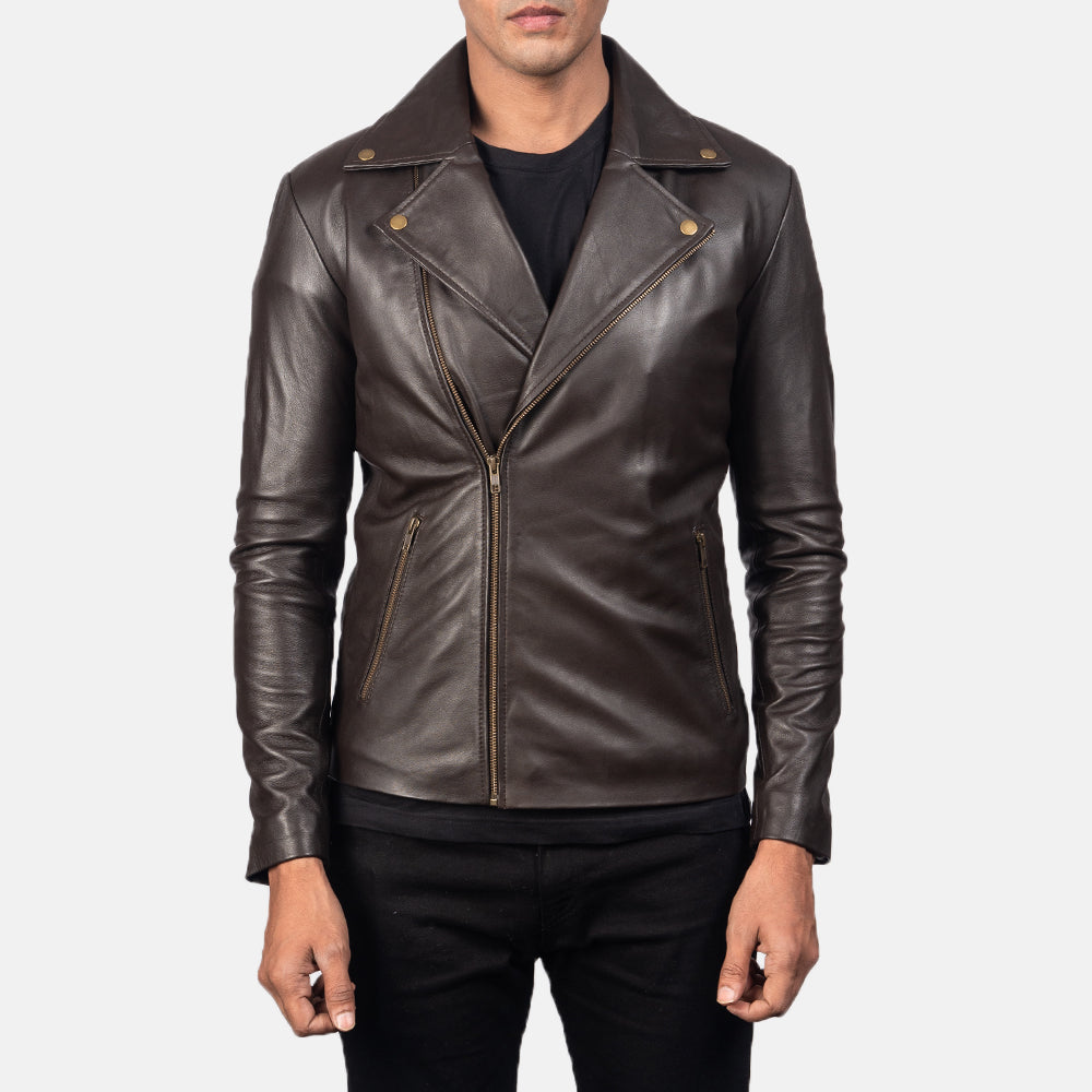 Noah Blusão Biker de Couro para Homem – alternate product view 3