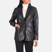 Norma Blazer de Couro para Mulher – alternate product view 1