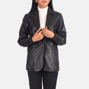 Norma Blazer de Couro para Mulher – alternate product view 2