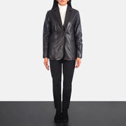 Norma Blazer de Couro para Mulher – alternate product view 4