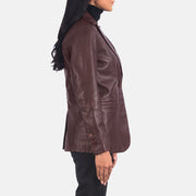 Norma Blazer de Couro para Mulher – alternate product view 5
