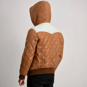
Norman Jaqueta de Couro Caramelo Puffer Jaqueta de Couro para Homem – alternate product view 5