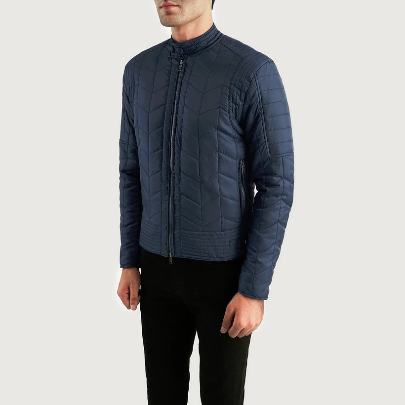 Nyle Acolchoado Windbreaker Jaqueta de Couro para Homem