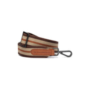 Beige Shoulder Strap para Mulher in Classic 100% Full-Grain Leather - Front Profile View &amp; Tailored Silhouette | Buy Online