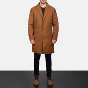 
Petrillo Khaki Wool Single Breasted Casaco em Couro para Homem in Khaki Synthetic Wool - Vista frontal e silhueta ajustada | Comprar online