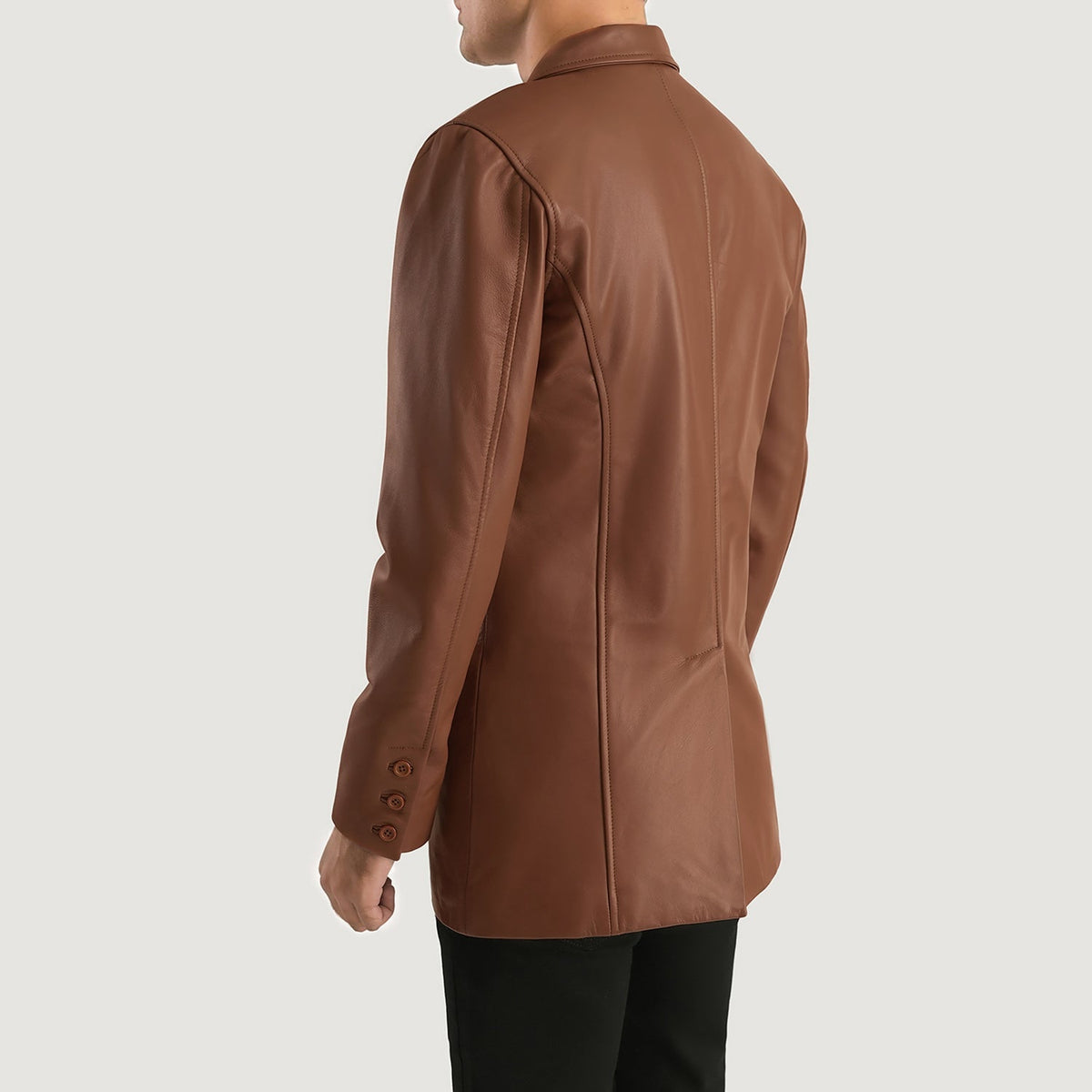 Ray Cutler Blusão de Couro para Homem – alternate product view 5
