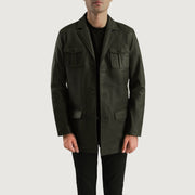 Ray Cutler Blusão de Couro para Homem – alternate product view 1