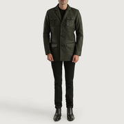 Ray Cutler Blusão de Couro para Homem – alternate product view 3
