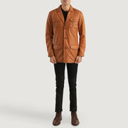 Ray Cutler Blusão de Couro para Homem – alternate product view 3