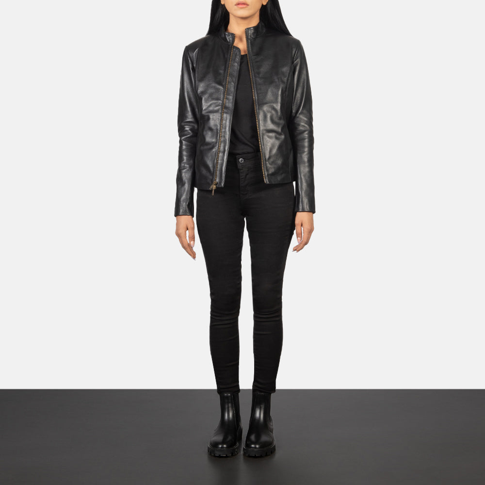 
Rumella Jaqueta Biker de Couro para Mulher – alternate product view 3