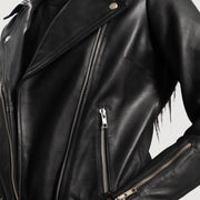 
Rumy Bordô Jaqueta Biker de Couro para Mulher – alternate product view 6