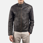 
Rustic Jaqueta Biker de Couro para Homem – alternate product view 3
