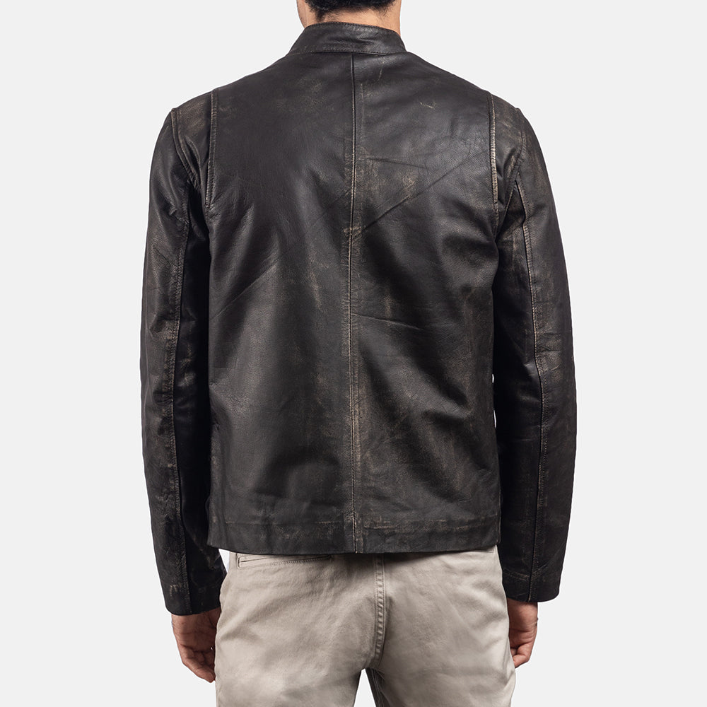 
Rustic Jaqueta Biker de Couro para Homem – alternate product view 5